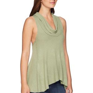 Free People Thermal Sleeveless Cowl Neck Top